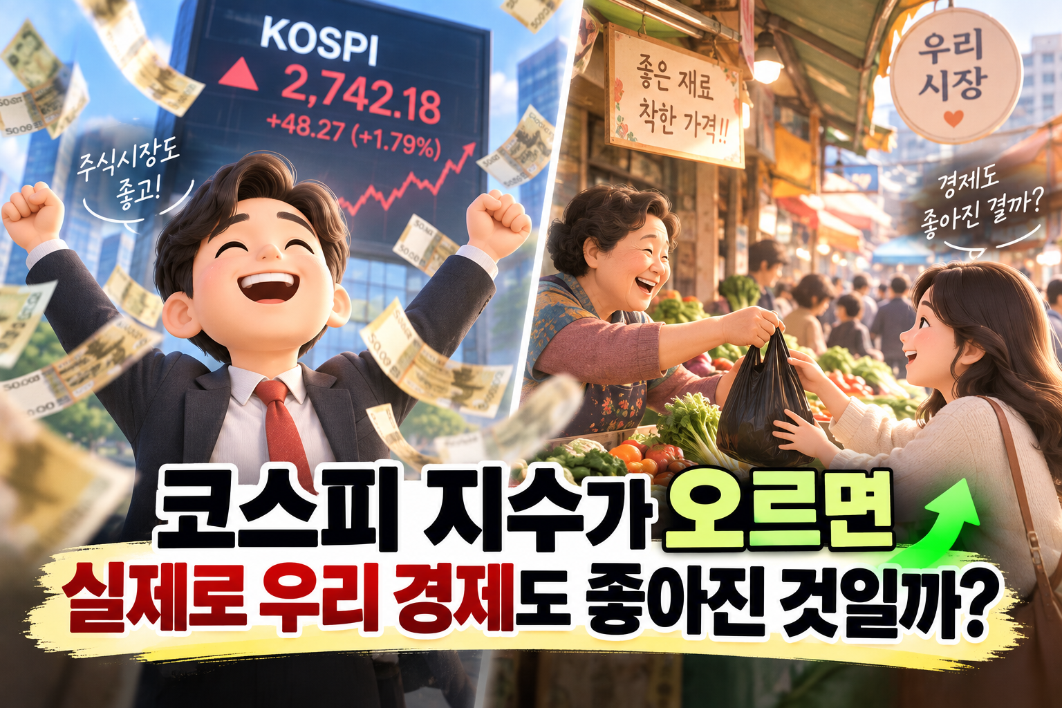 코스피 지수가 오르면 썸네일